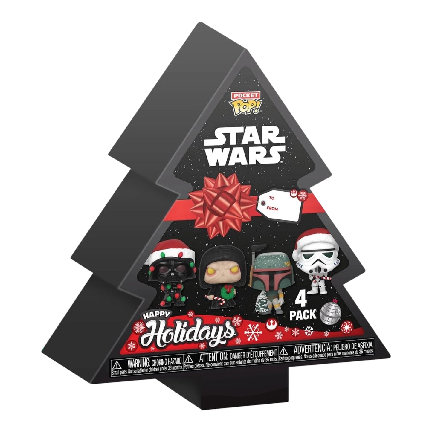 Pocket Pop! - Star Wars - 4 Figurines dans l'arbre de Noël