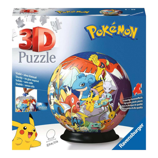 Puzzle 3D rond - Pokémon - 72 pièces